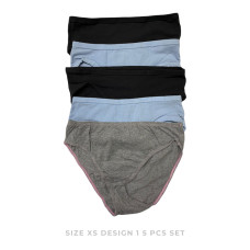 Teenager Panty for Girls Size XS (5pcs Set): Design 1
